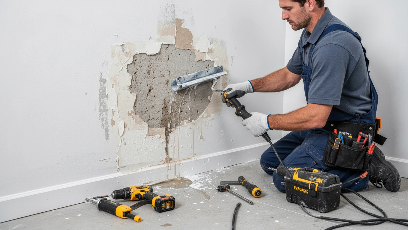 Wall Water Damage Repair
