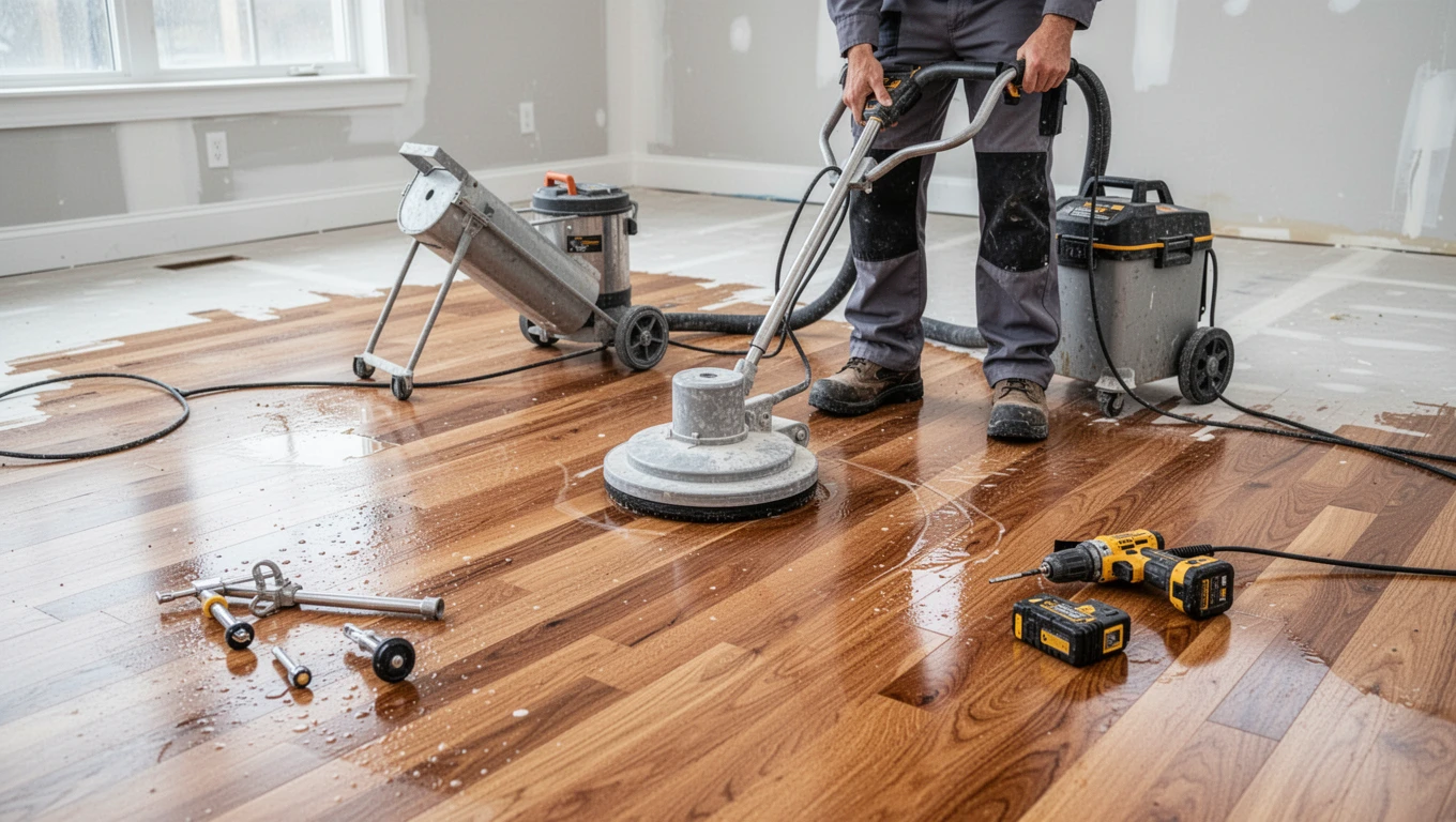 Hardwood Floor Drying