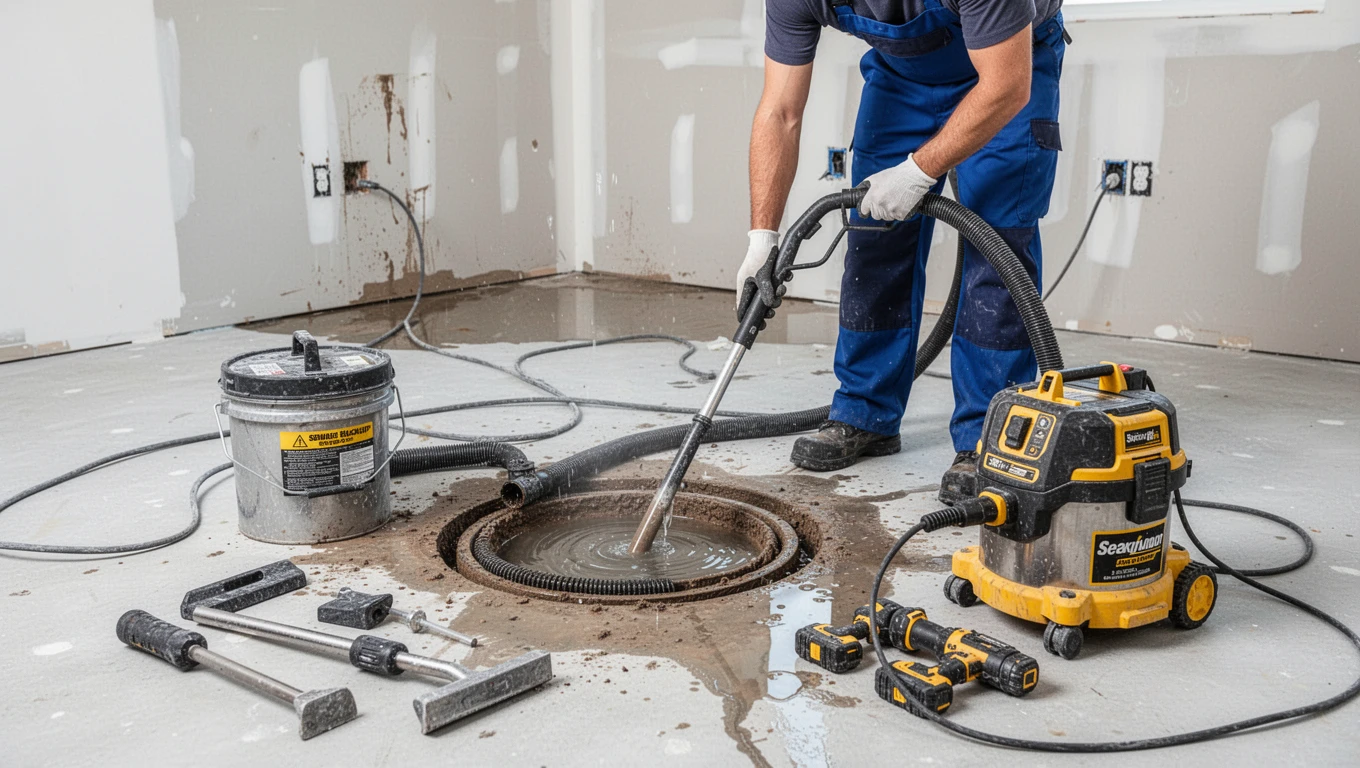 Sewage Backup Cleanup